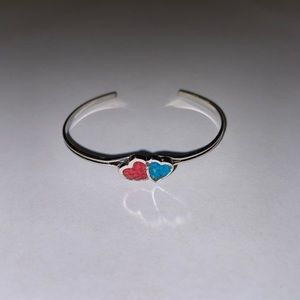 Sterling Silver Heart Cuff